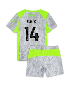 Manchester City Nico Gonzalez #14 Maglia Gara Terza Repliche 2025-26 Bambino Maniche Corte